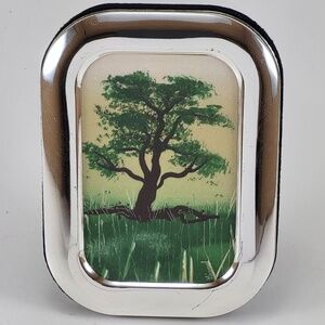 Miniature Glossy "Landmark" Tree Print with Silver Frame by artist Jason Girard